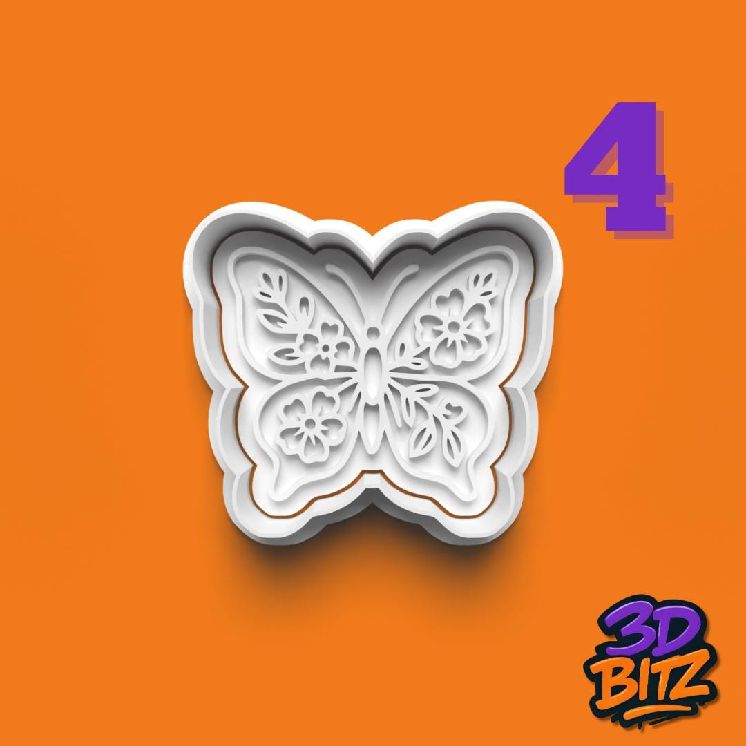Butterfly Cookie Cutter Cookie Cutter & Embosser Set
