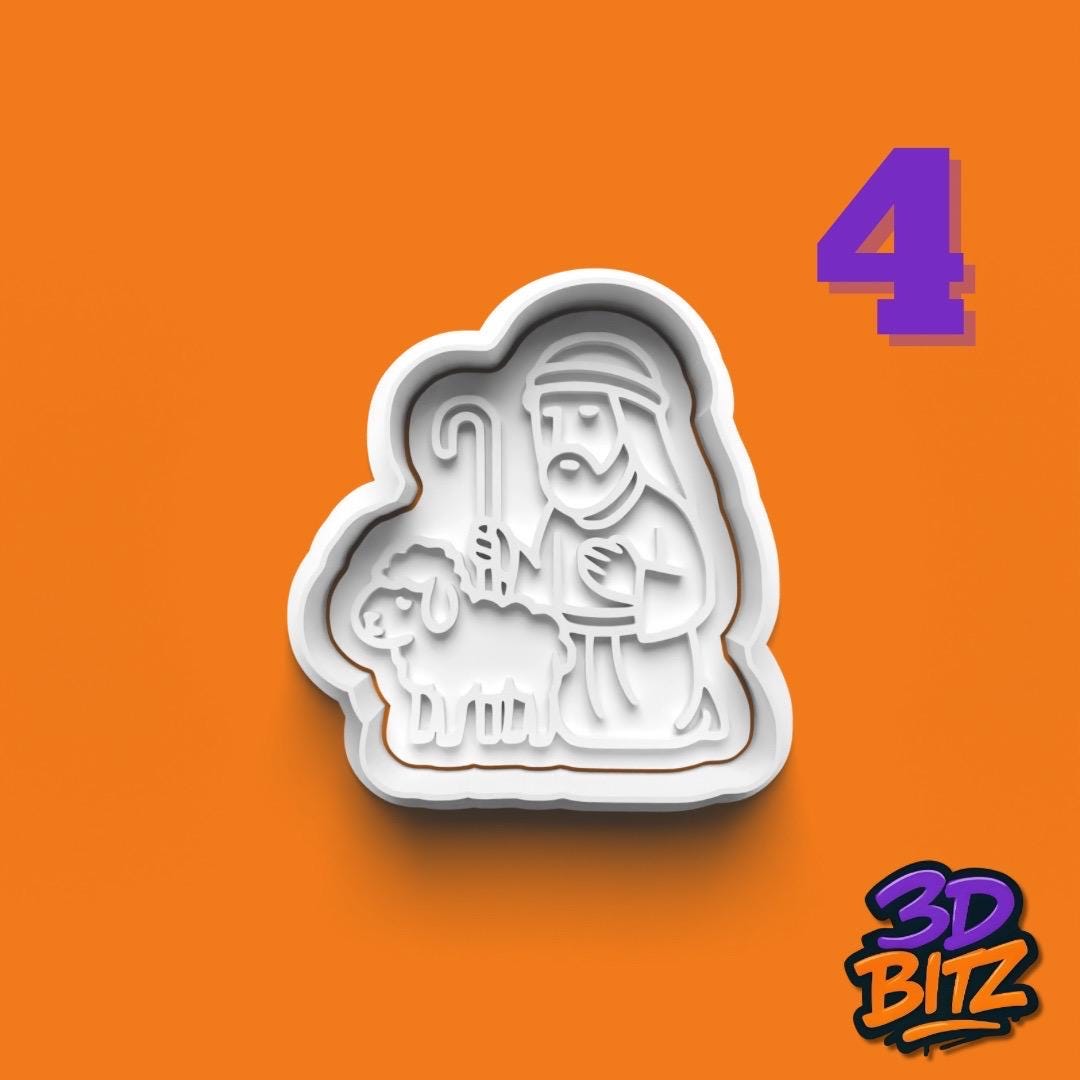 Nativity Cookie Cutter & Embosser Set