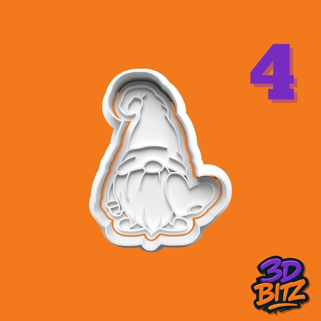 Gnome Cookie Cutter & Embosser Set