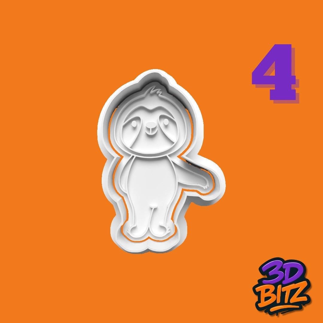 Sloth Cookie Cutter & Embosser Set