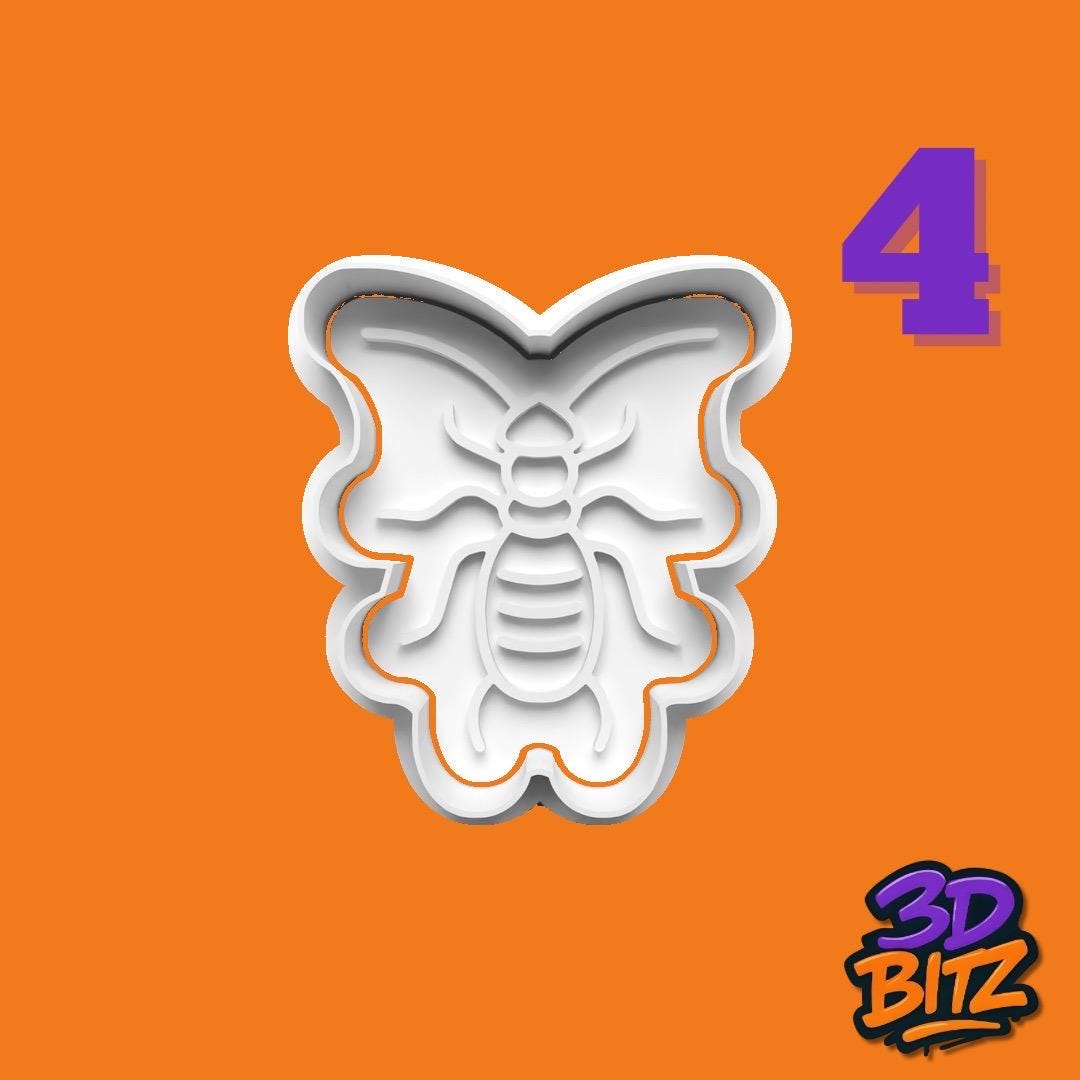 Insect Cookie Cutter & Embosser Set