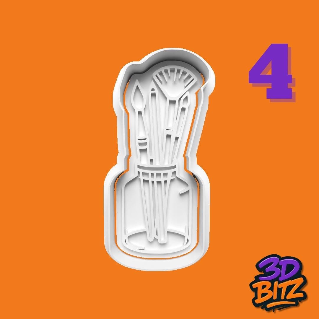 Art & Sculpture Cookie Cutter & Embosser Set