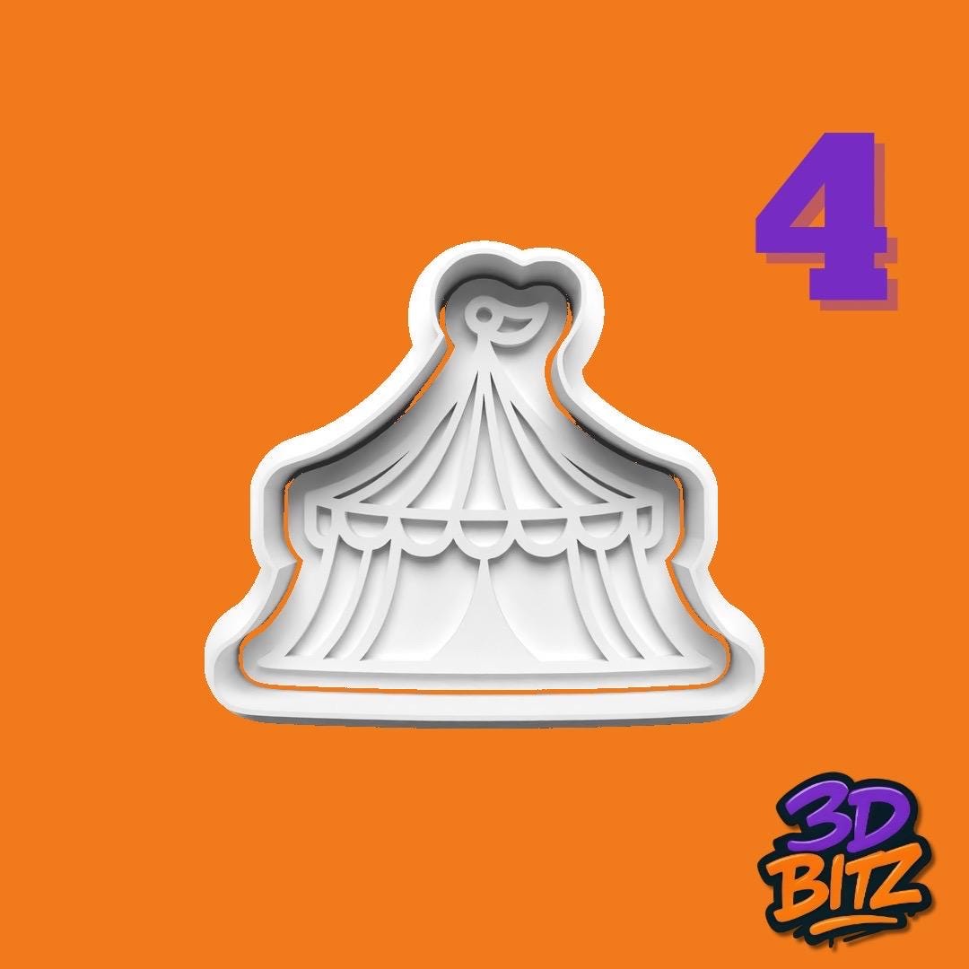 Circus Cookie Cutter & Embosser Set