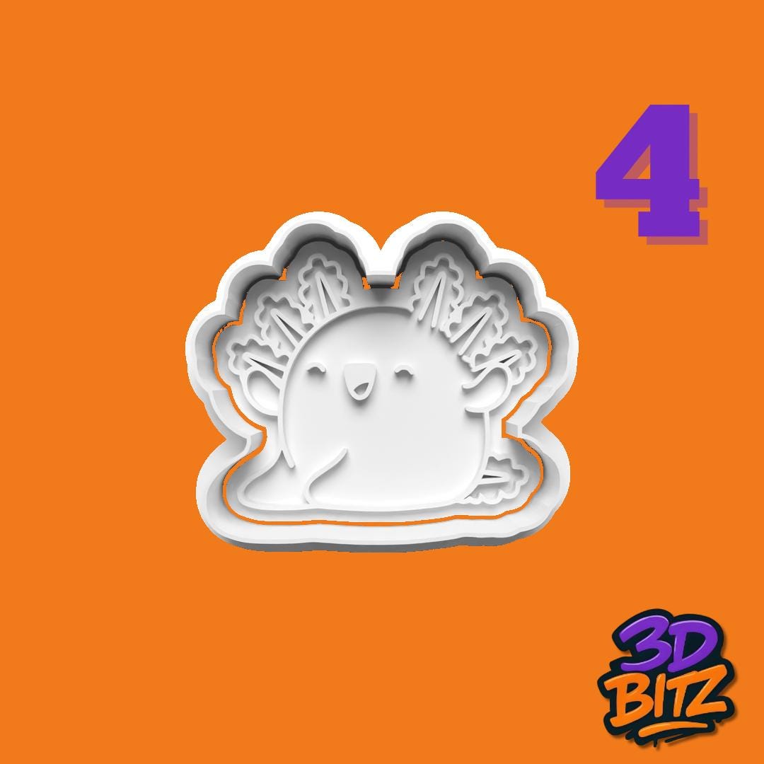 Axolotl Cookie Cutter & Embosser Set