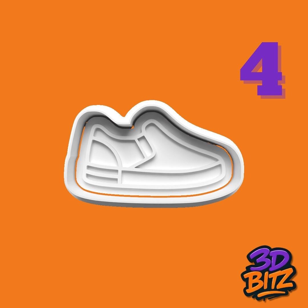 Trainers sneaker Cookie Cutter & Embosser Set