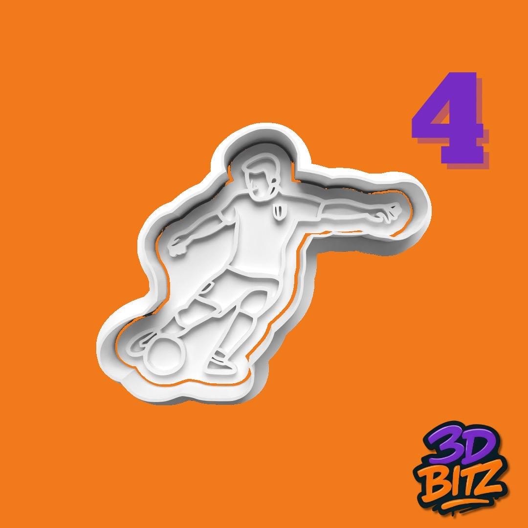 Football Cookie Cutter & Embosser Set