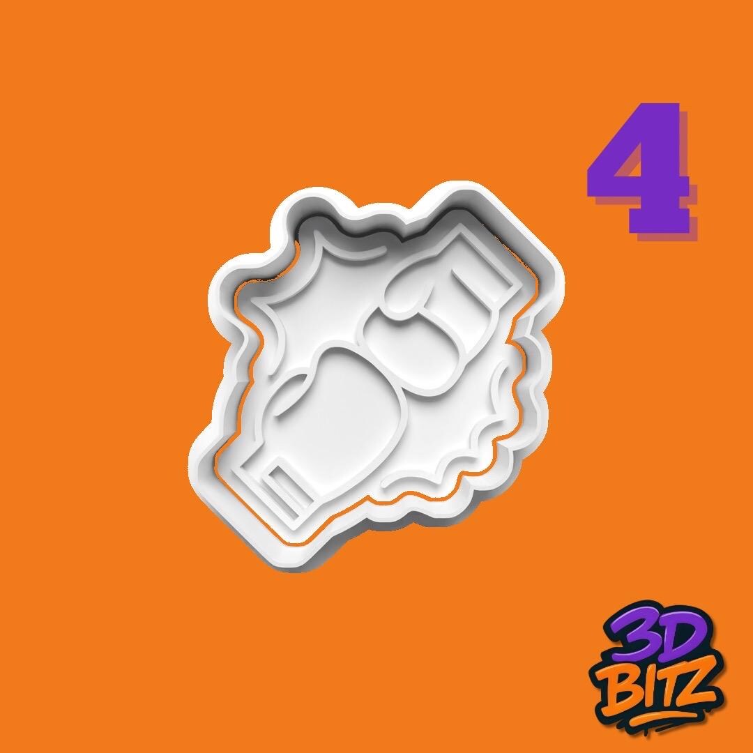 Boxing Cookie Cutter & Embosser Set