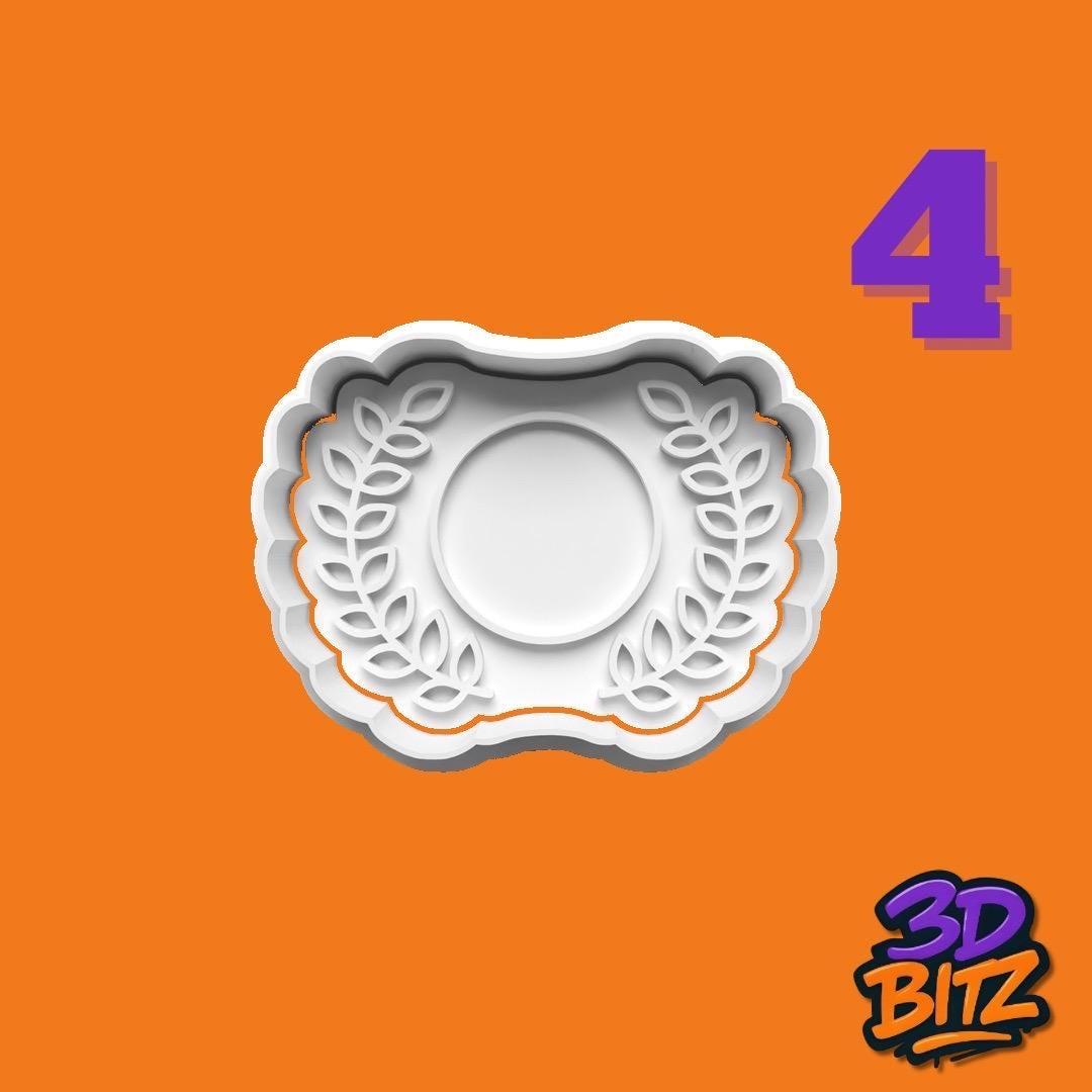Awards trophy badge Cookie Cutter & Embosser Set