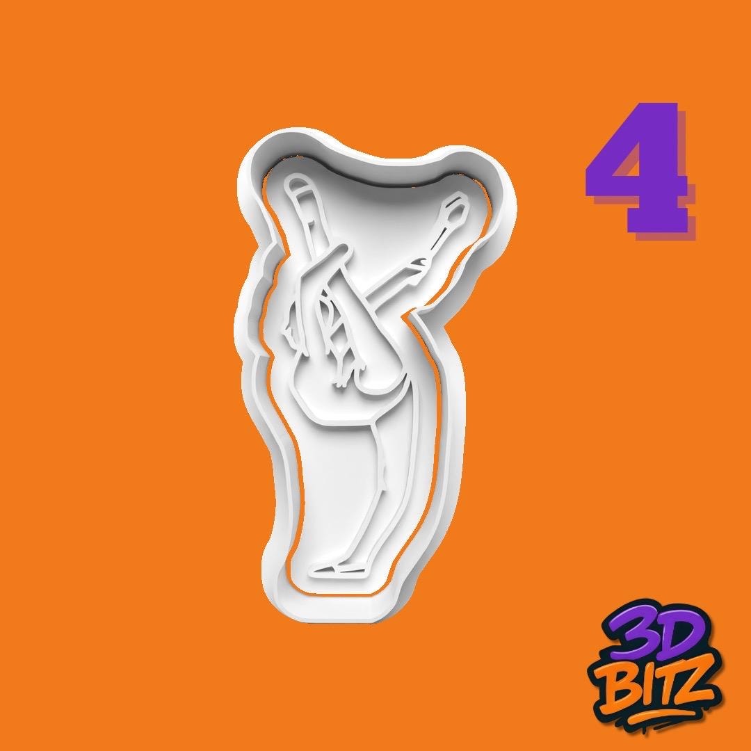 Dance & Gymnastics Cookie Cookie Cookie Cutter & Embosser Set