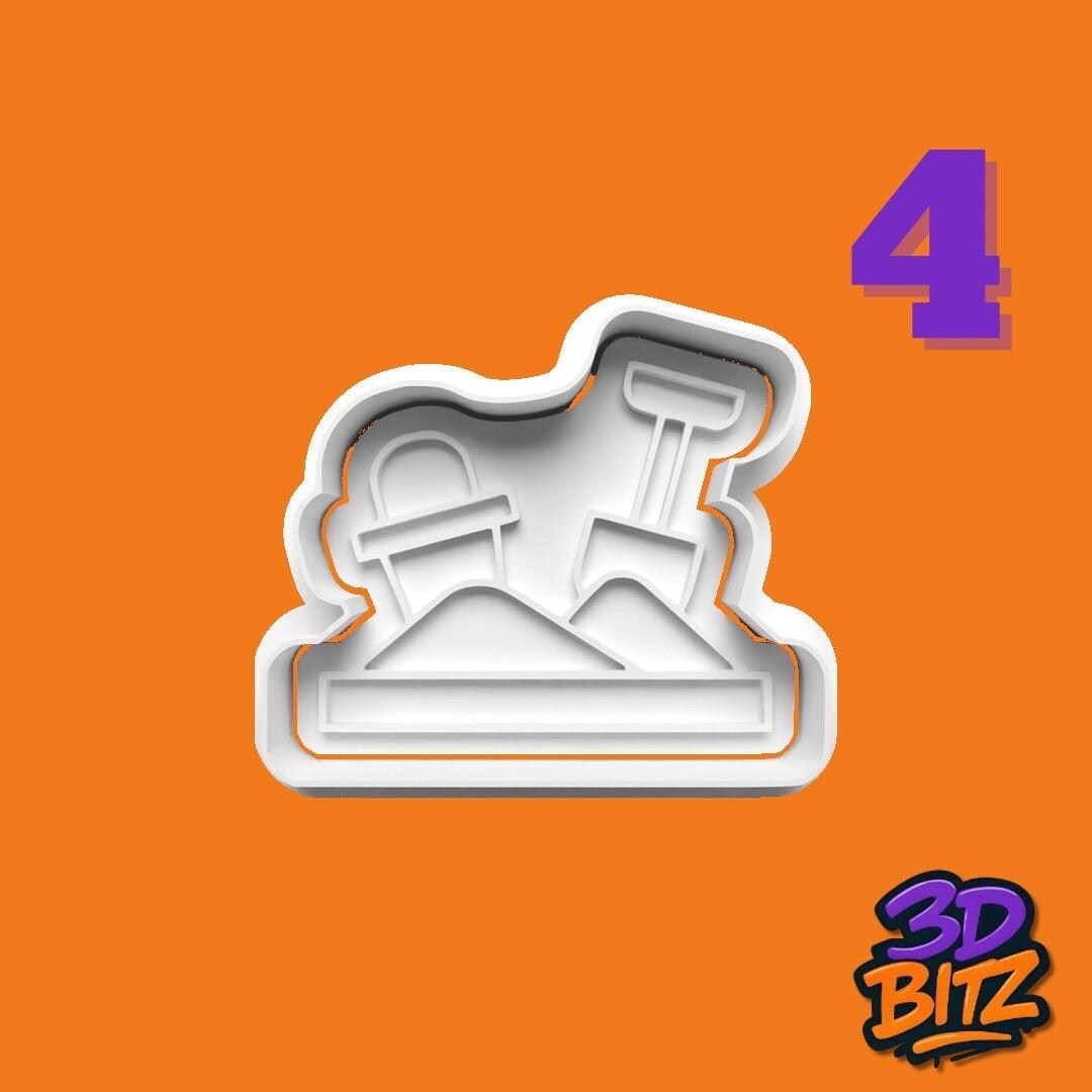 Playground Cookie Cookie Cutter & Embosser Set