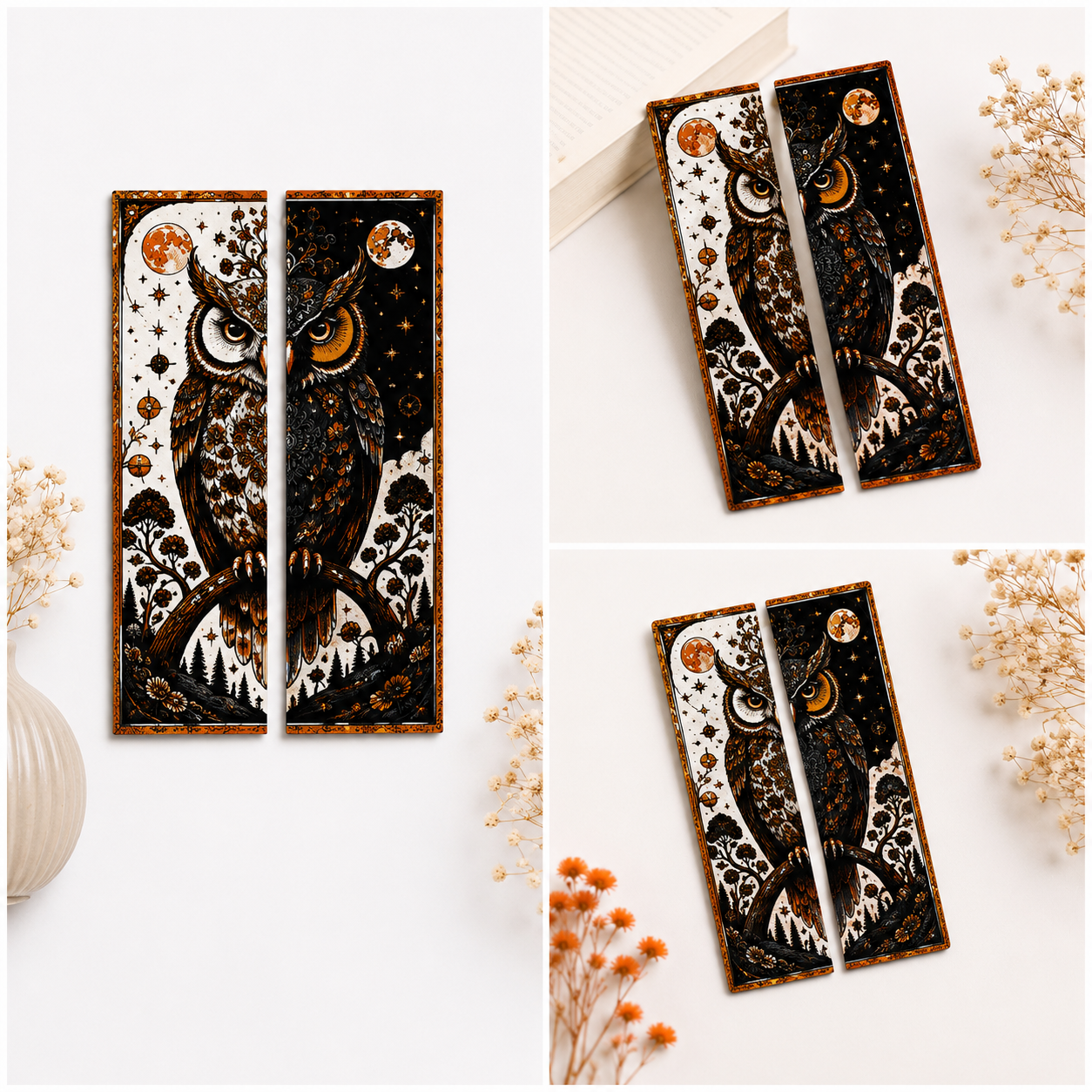 Celestial Owl Bookmark Set