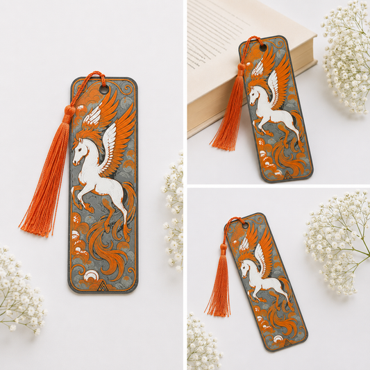 Pegasus Bookmark with Tassel
