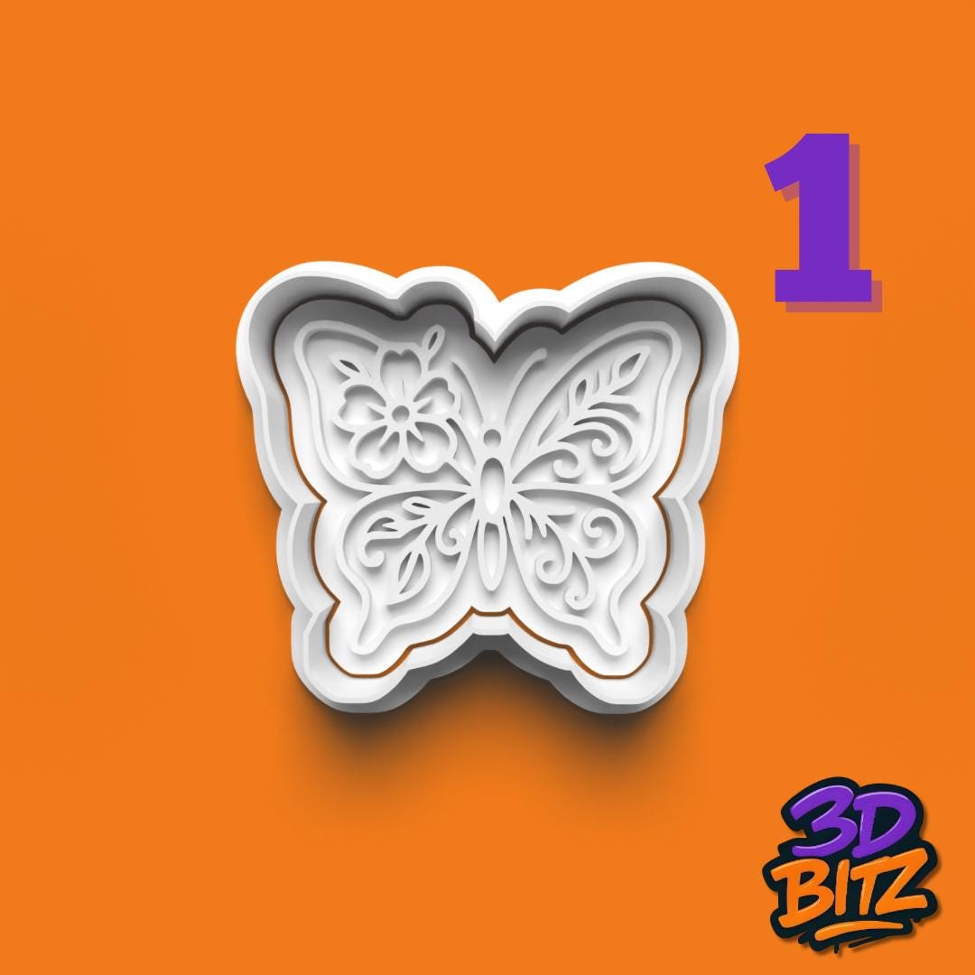 Butterfly Cookie Cutter Cookie Cutter & Embosser Set