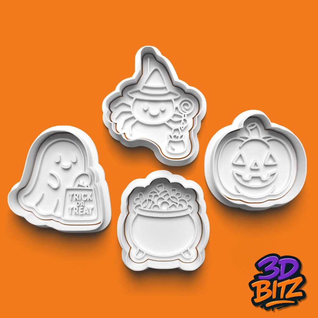 Halloween Cookie Cutter & Embosser Set