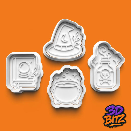 Halloween Cookie Cutter & Embosser Set