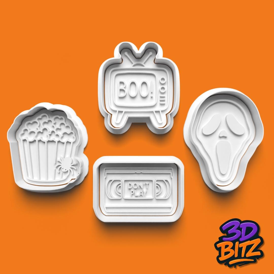 Horror Movie Cookie Cutter & Embosser Set