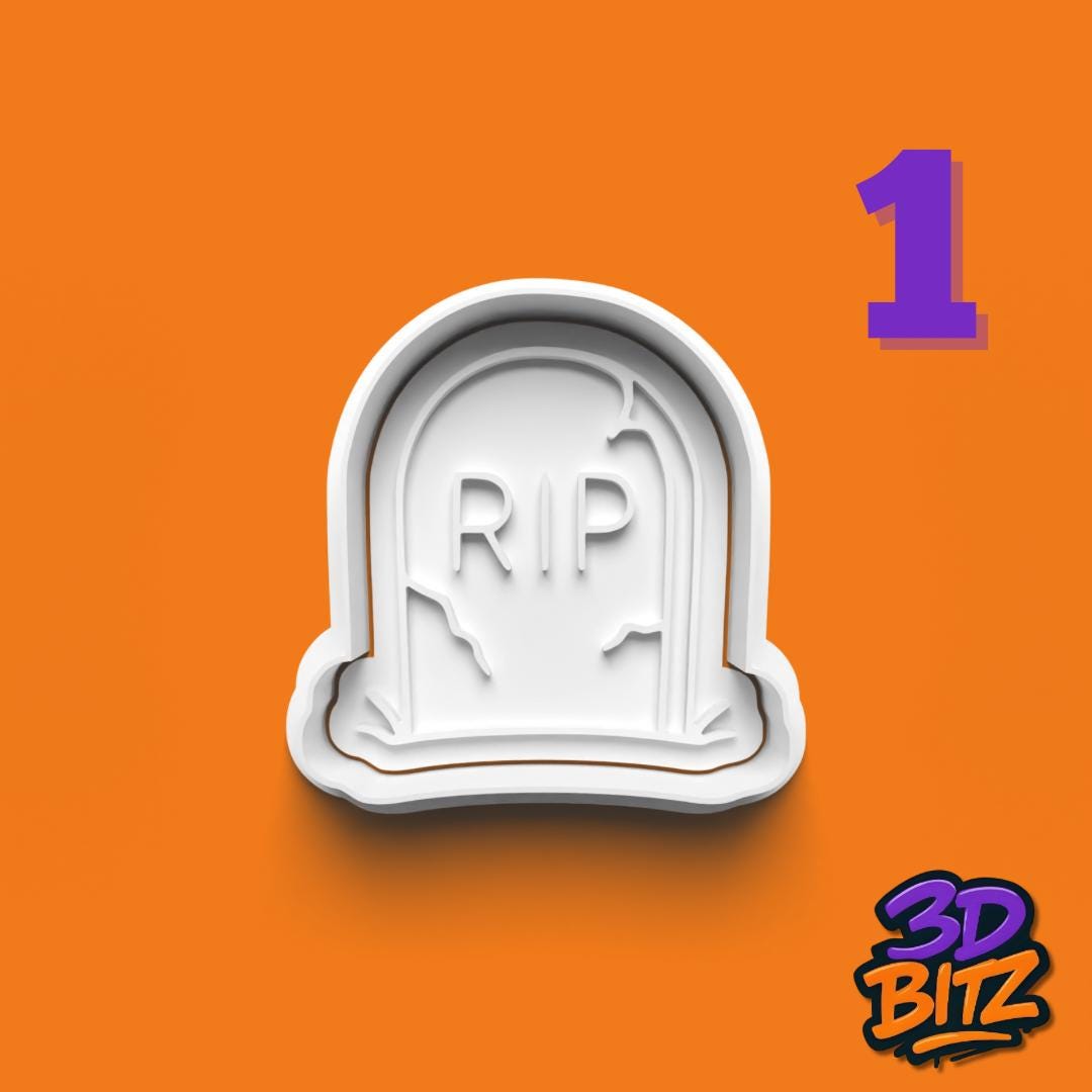 Haunted Graveyard Cookie Cutter & Embosser Set