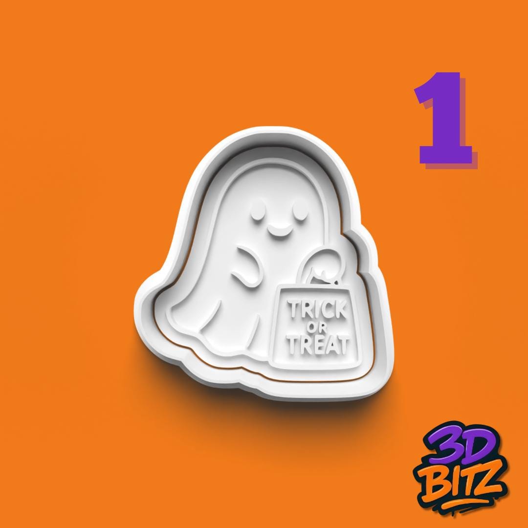 Halloween Cookie Cutter & Embosser Set