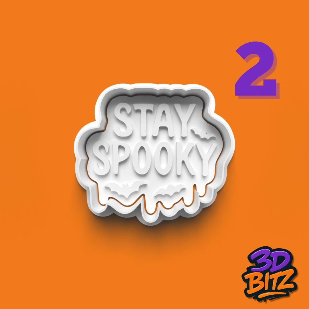 Halloween Phrase Cookie Cutter & Embosser Set