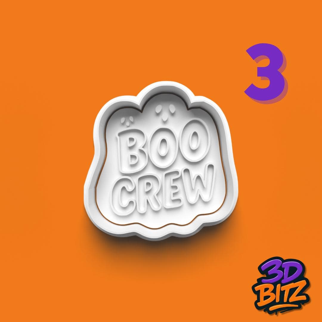 Halloween Phrase Cookie Cutter & Embosser Set