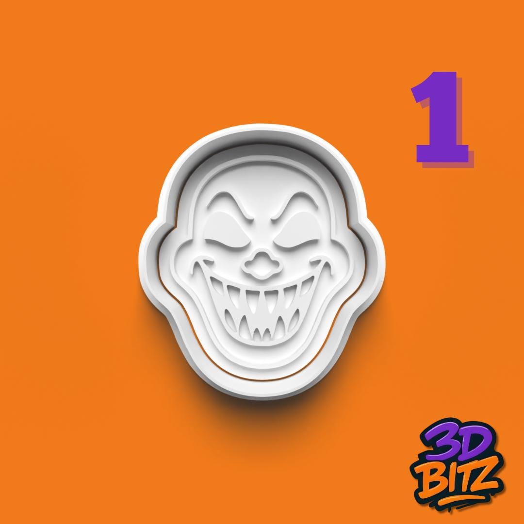 Creepy Halloween Cookie Cutter & Embosser Set
