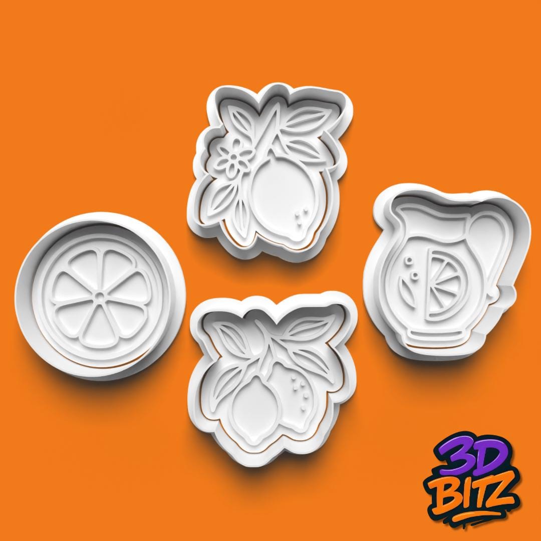 Lemon Cookie Cutter & Embosser Set