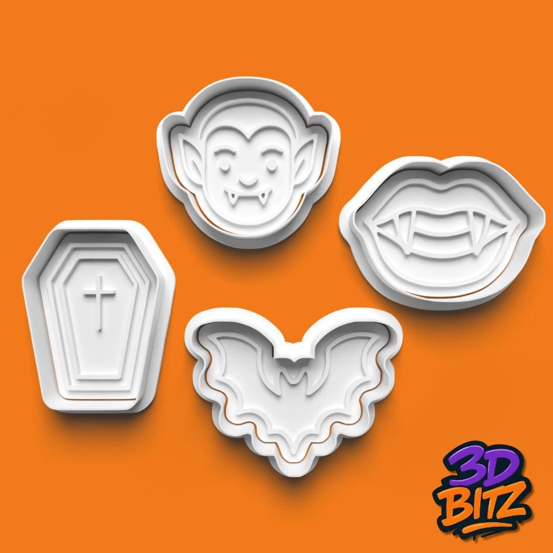 Vampire Cookie Cutter & Embosser Set
