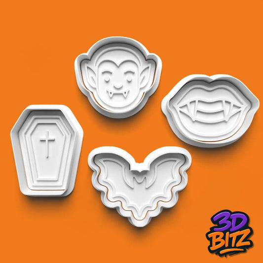 Vampire Cookie Cutter & Embosser Set