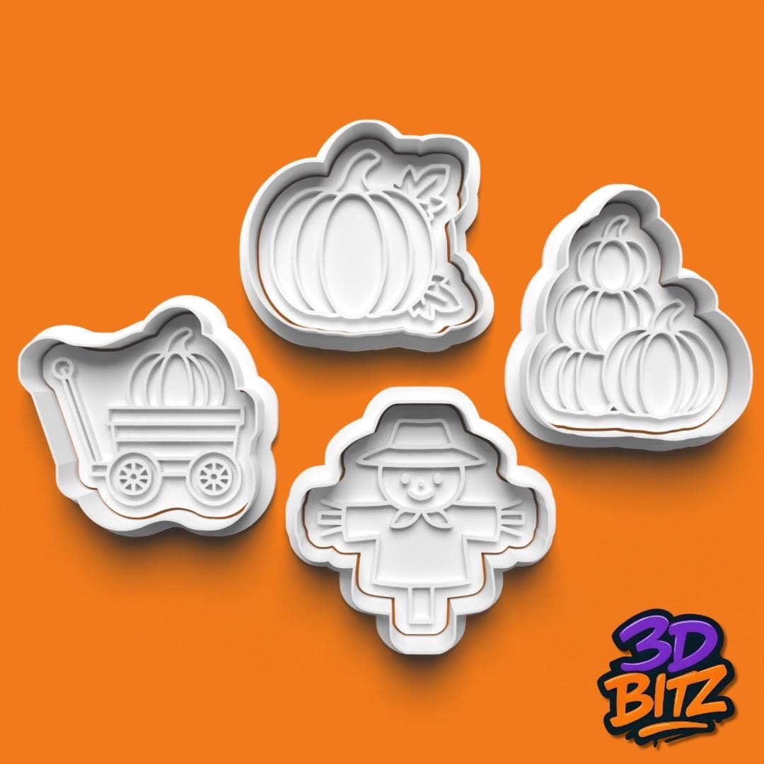 Pumpkin Patch Cookie Cutter & Embosser Set