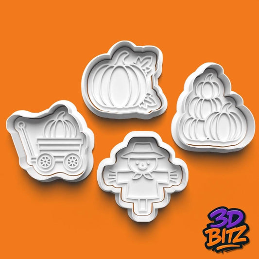Pumpkin Patch Cookie Cutter & Embosser Set