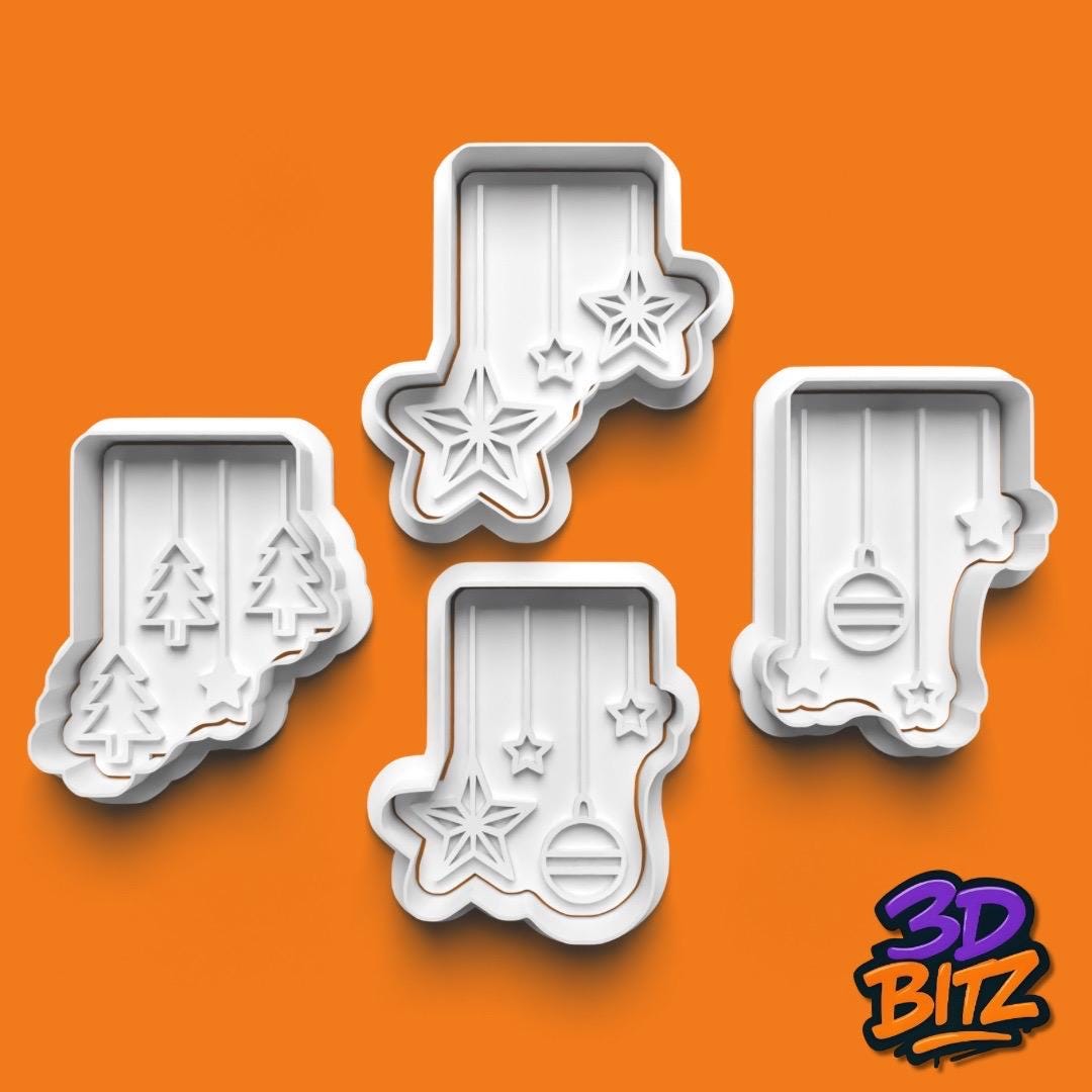 Christmas Hanging Decor Cookie Cutter & Embosser Set