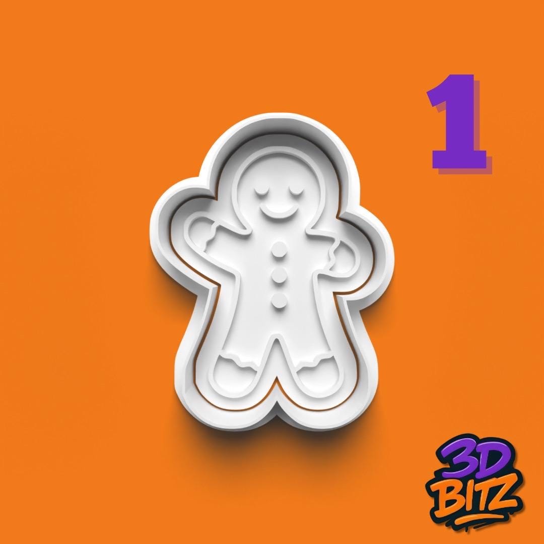 Gingerbread Family Cookie Cutter Set Cookie Cutter & Embosser Set