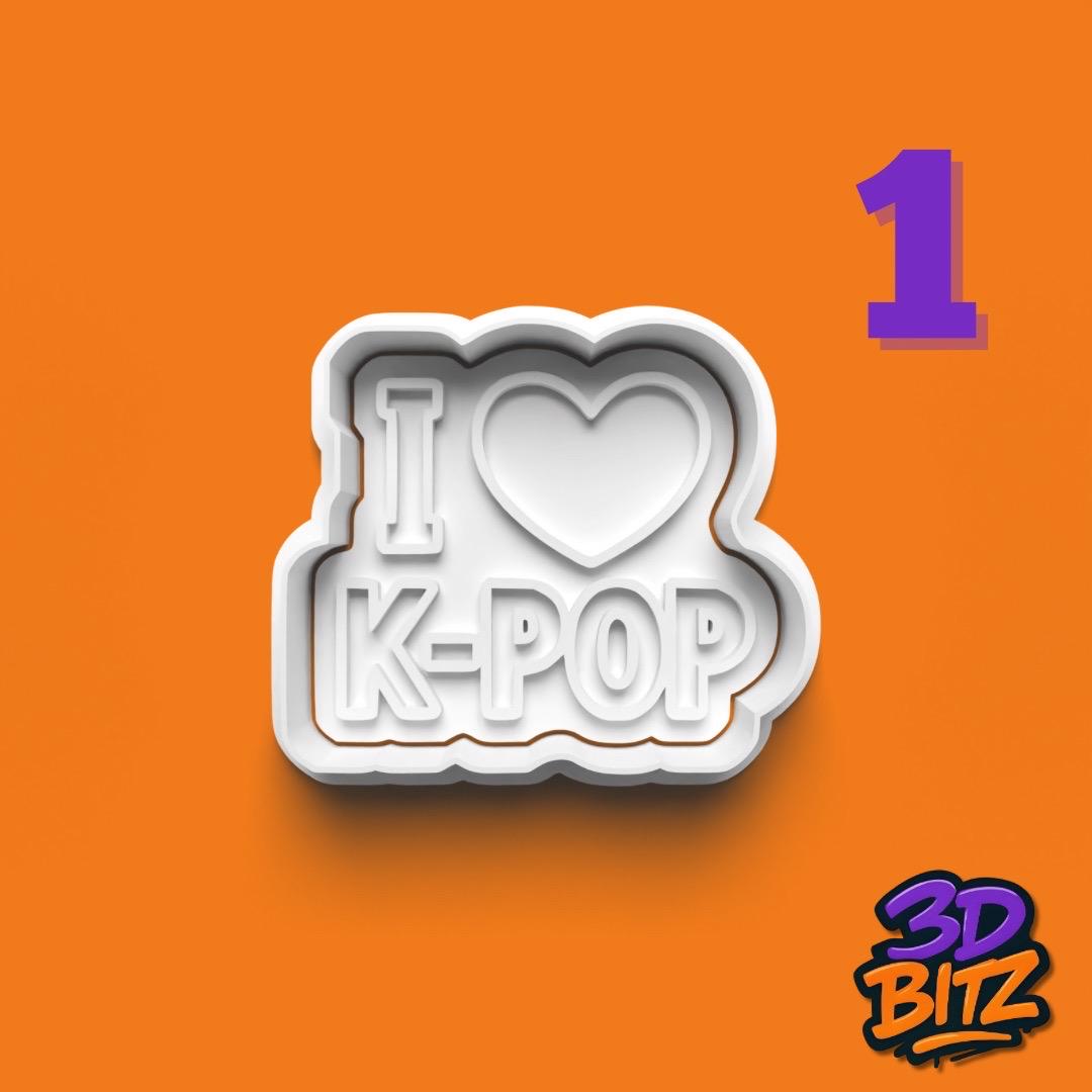 K-Pop Cookie Cutter & Embosser Set