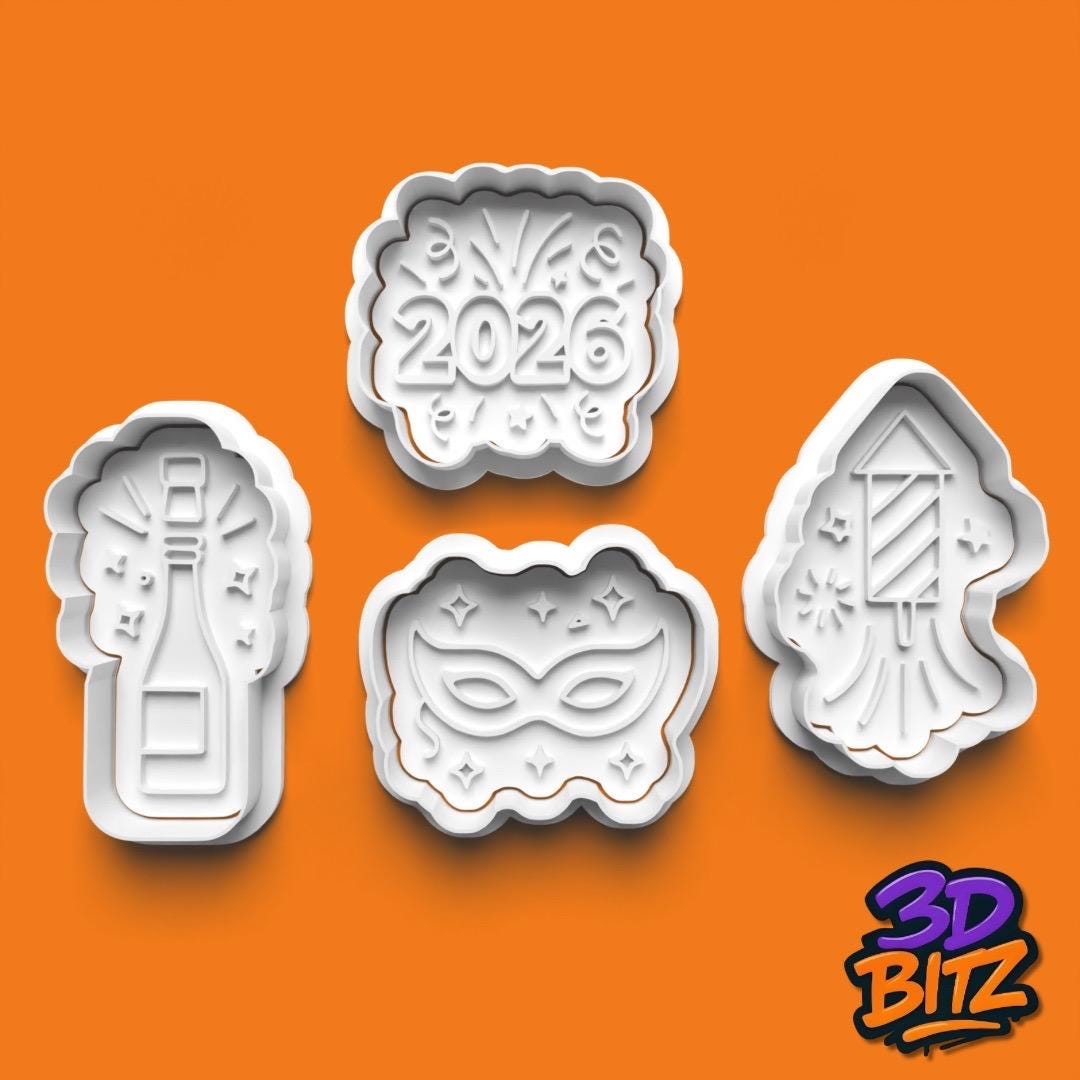 2026 Celebration Cookie Cutter & Embosser Set