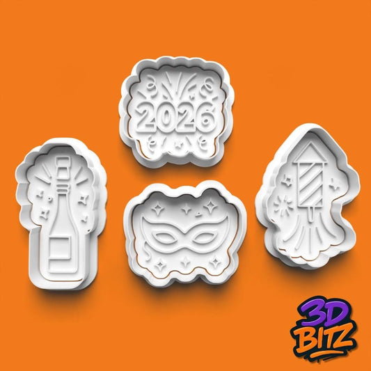 2026 Celebration Cookie Cutter & Embosser Set