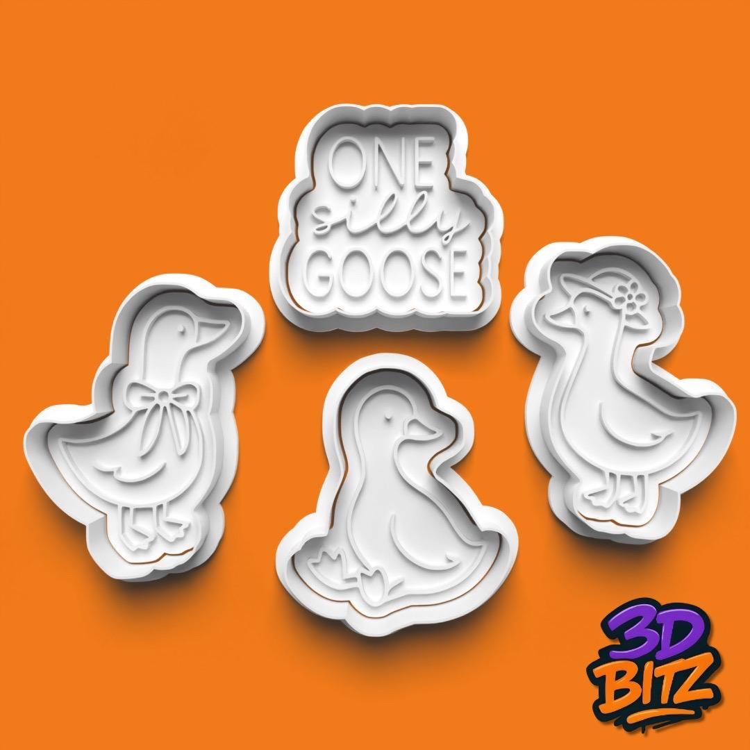 Silly Goose Cookie Cutter & Embosser Set