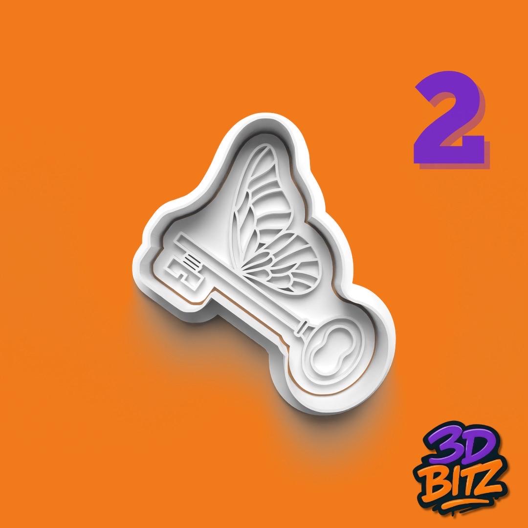 Fairy Keys & Dragonflies Cookie Cutter with Embosser Set Cookie Cutter & Embosser Set