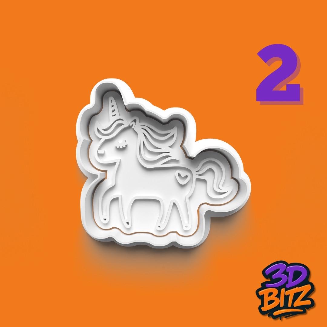 Magical Unicorn Cookie Cutter & Embosser Set