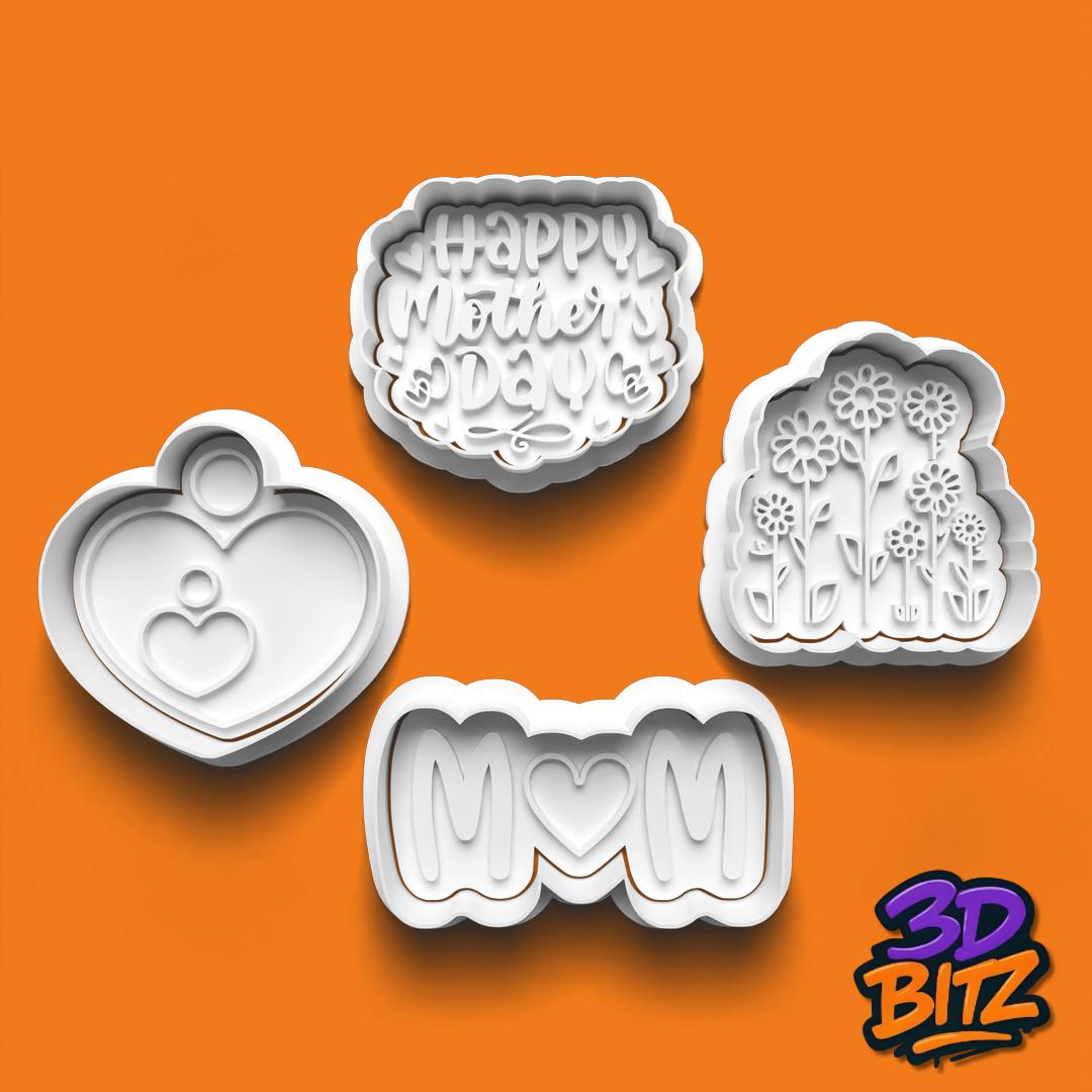 Mother’s Day Cookie Cutter & Embosser Set