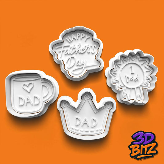 Father’s Day Cookie Cutter & Embosser Set