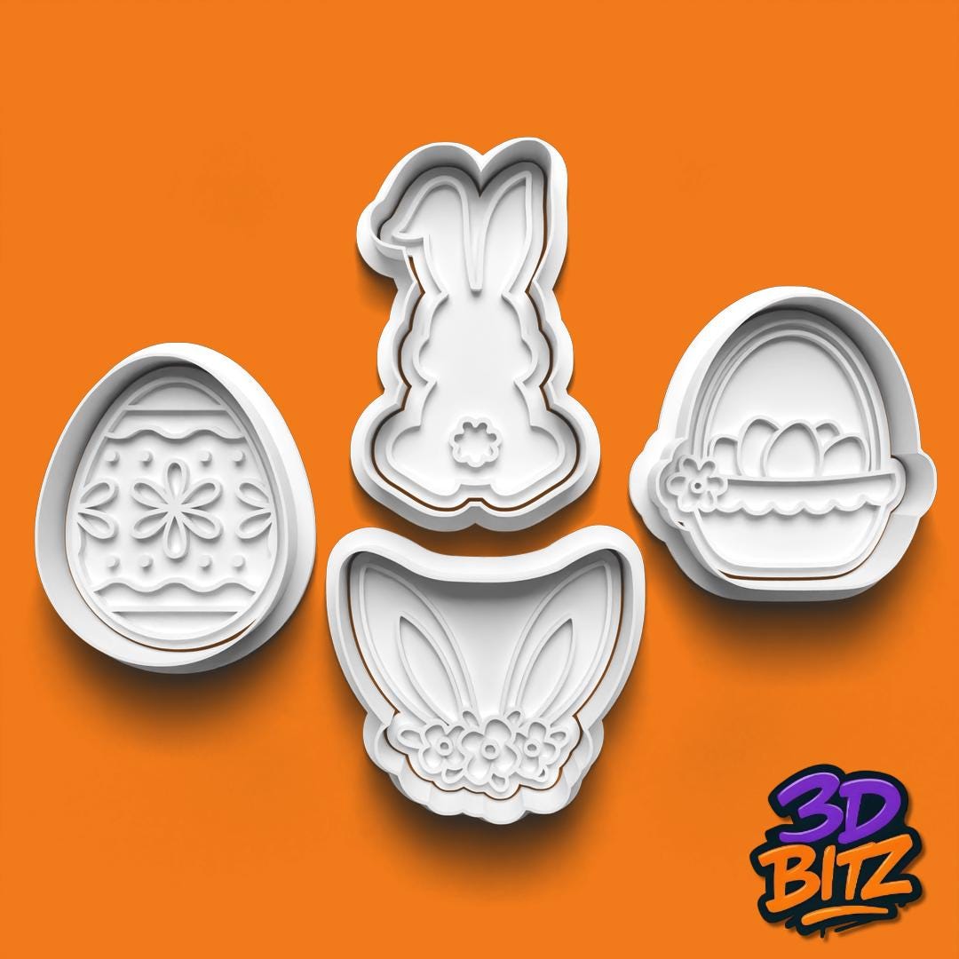 Easter Cookie Cutter Set Cookie Cutter & Embosser Set