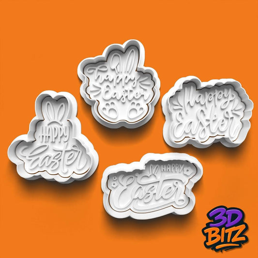 Happy Easter Cookie Cutter Set Cookie Cutter & Embosser Set