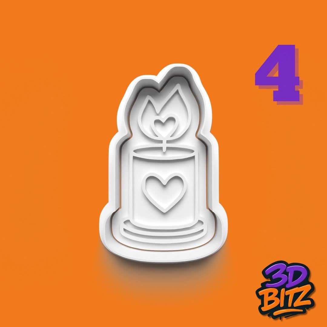 Love & Romance Cookie Cutter & Embosser Set