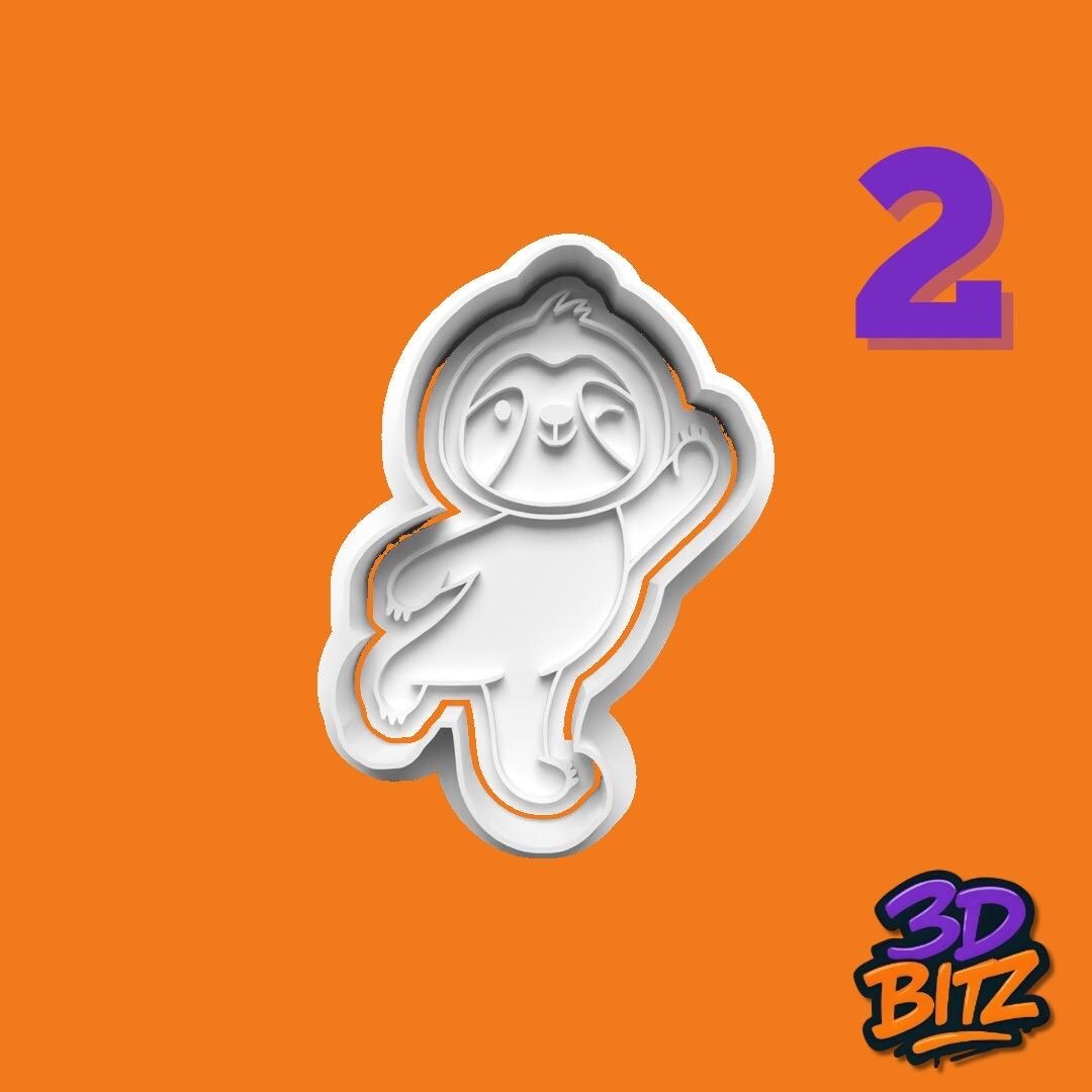 Sloth Cookie Cutter & Embosser Set