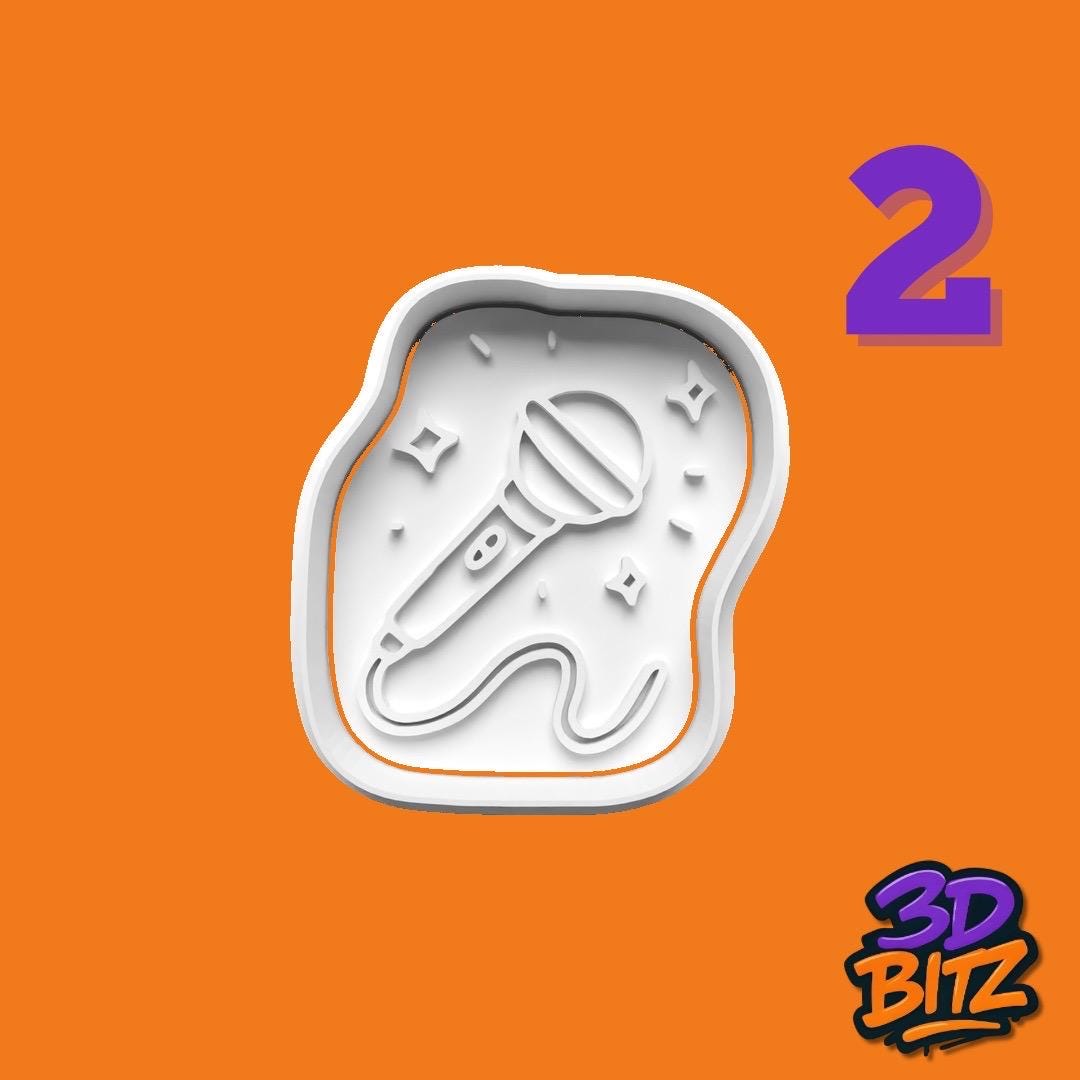 Party Celebration Cookie Cutter & Embosser Set