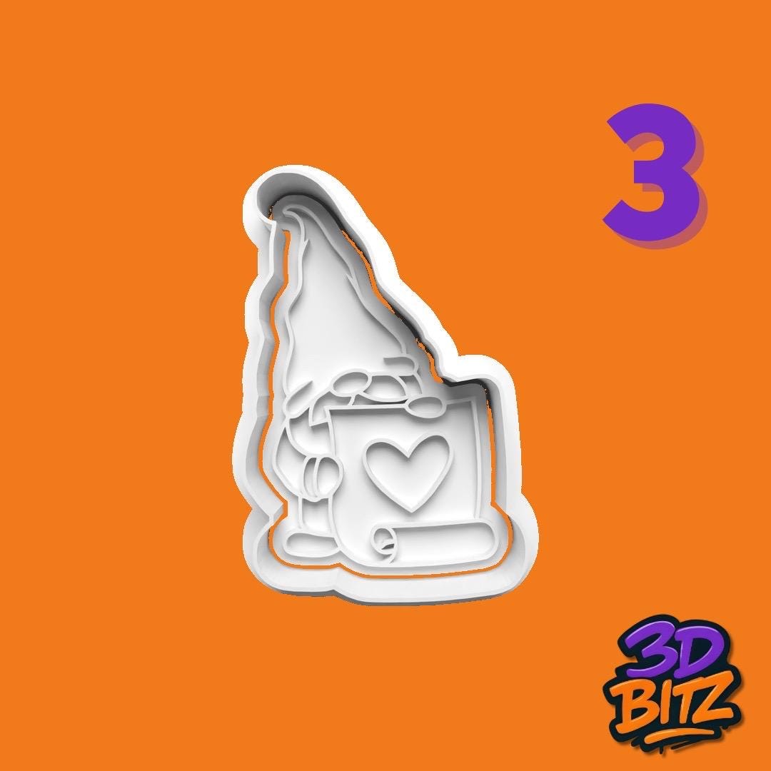 Gnome Cookie Cutter & Embosser Set