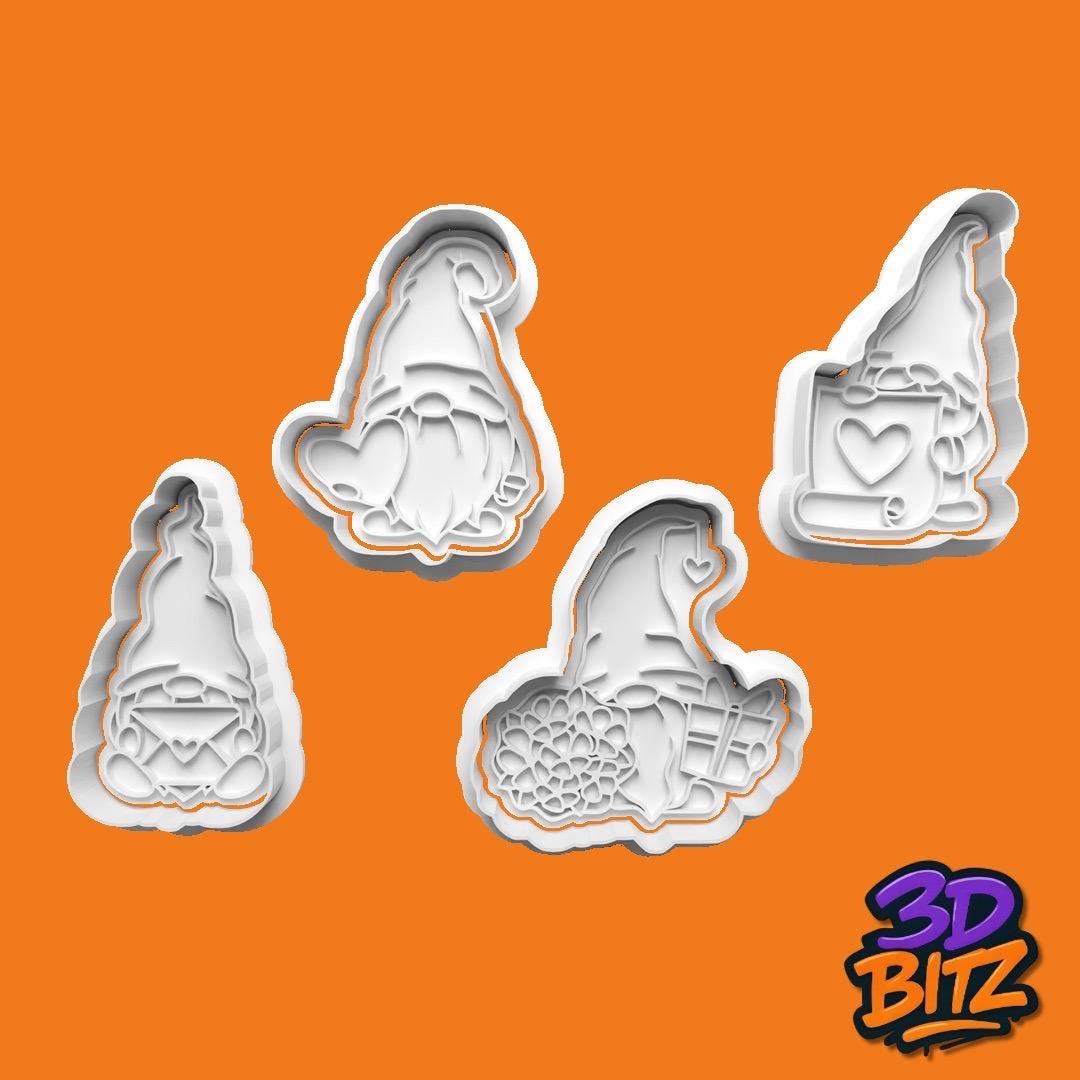 Gnome Cookie Cutter & Embosser Set