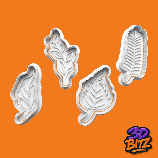 Leaf Cookie Cutter & Embosser Set