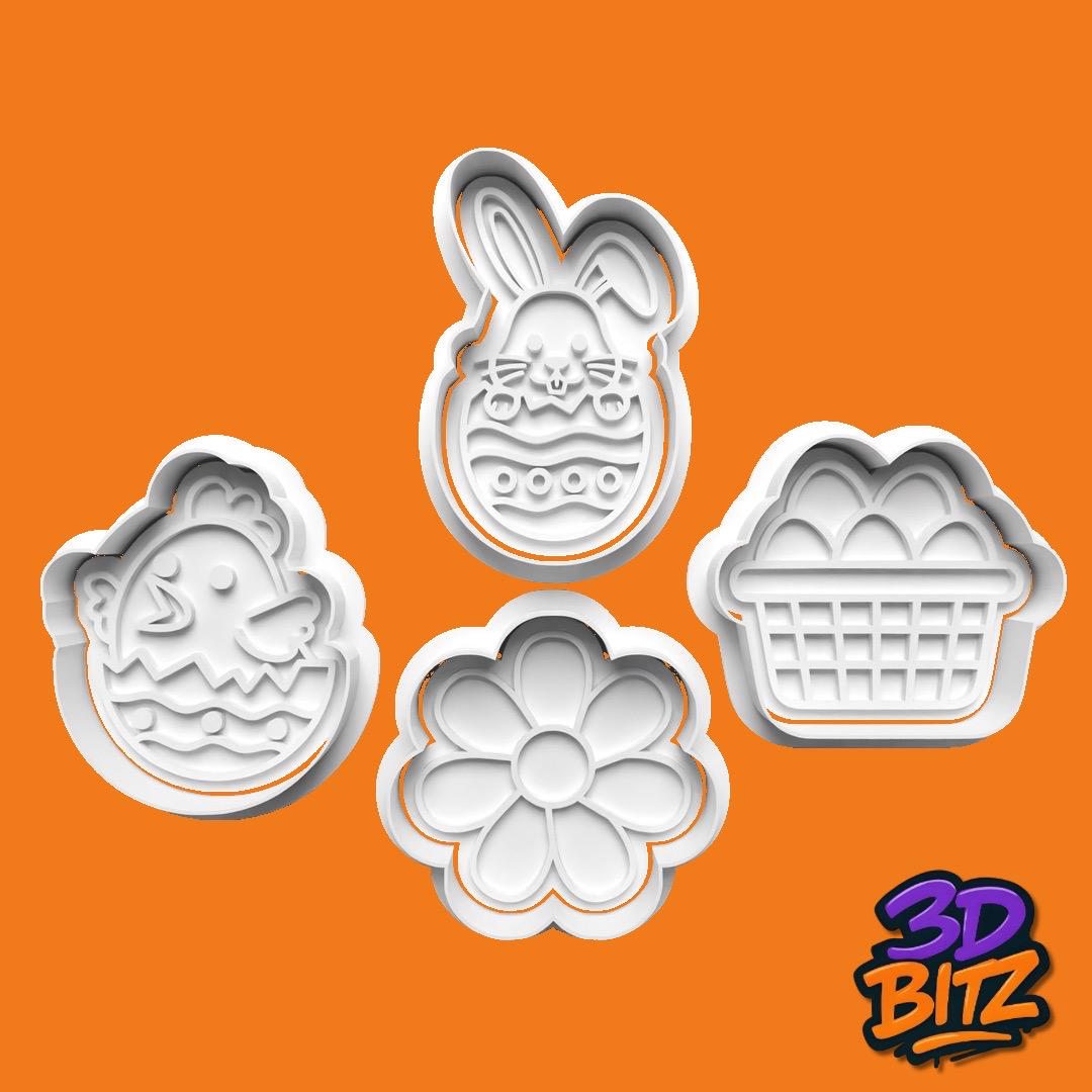 Easter basket celebrations Cookie Cutter & Embosser Set