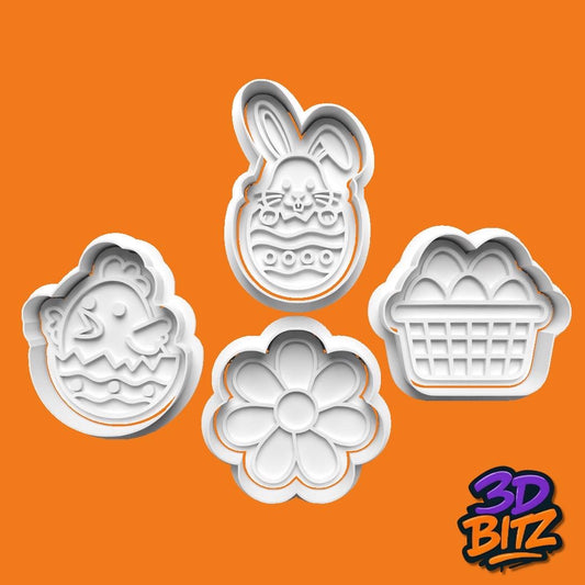 Easter basket celebrations Cookie Cutter & Embosser Set